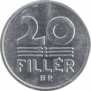 20 Fillér, Hungary, 1990-1996 reverse image