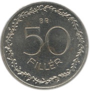 50 Fillér Set Issue, Hungary, 1966-1967 reverse image