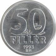 50 Fillér, Hungary, 1990-1999 reverse image
