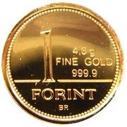 1 Forint, Hungary, 2012 reverse image