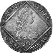 30 Kreuzers - Franz I without X obverse image