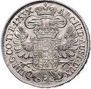 ½ Thaler - Maria Theresia Vienna, Austria, 1746-1753 reverse image