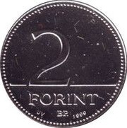 2 Forint, Hungary, 2009-2012 reverse image