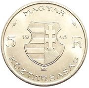 5 Forint Lajos Kossuth obverse image