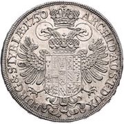 ½ Thaler - Maria Theresia Graz, Austria, 1749-1750 reverse image