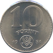 10 Forint FAO reverse image