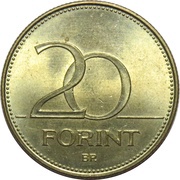 20 Forint Deák Ferenc, Hungary, 2003 reverse image
