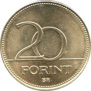 20 Forint Tribute to the heroes, Hungary, 2020 reverse image