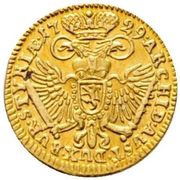 ¼ Ducat - Charles VI Graz, Austria, 1720-1729 reverse image