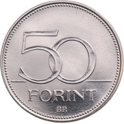 50 Forint World Wrestling Championships, Budapest 2018, Hungary, 2018 reverse image