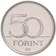 50 Forint FIE World Fencing Championships, Hungary, 2019 reverse image