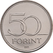 50 Forint Hungarian Fire Service, Hungary, 2020 reverse image