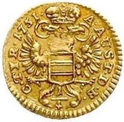¼ Ducat - Marie Thérèse Vienna, Austria, 1750-1751 reverse image