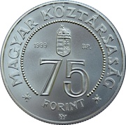 75 Forint National Bank of Hungary obverse image