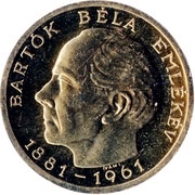 100 Forint Béla Bartók, Hungary, 1961 reverse image