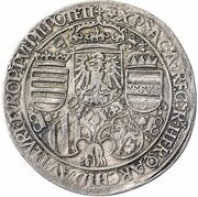 1 Guldiner - Maximilian I Hall, Austria, 1490-1519 reverse image