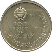 100 Forint Count István Széchenyi obverse image