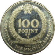 100 Forint Béla Czóbel obverse image
