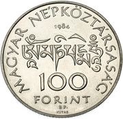 100 Forint Sándor Kőrösi Csoma obverse image
