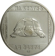 100 Forint European Pond Turtle, Hungary, 1985 reverse image