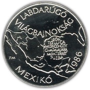 100 Forint World Football Championship, Hungary, 1985 reverse image