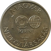 100 Forint World Football Championship obverse image