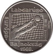 100 Forint European Football Championship, Hungary, 1988 reverse image