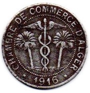10 Centimes Alger Chamber of Commerce obverse image