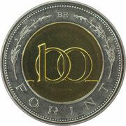 100 Forint, Hungary, 1996-2011 reverse image