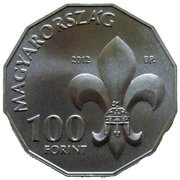 100 Forint Hungarian Scouts obverse image
