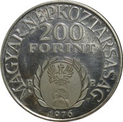 200 Forint II Rákóczi Ferenc obverse image