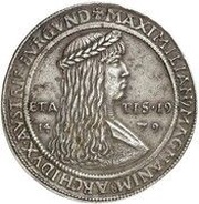 1 Guldiner - Maximilian I Hall obverse image