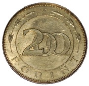 200 Forint Trial Strike, Hungary, 2008 reverse image