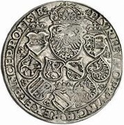 1 Guldiner - Maximilian I St Veit, Austria, 1518 reverse image