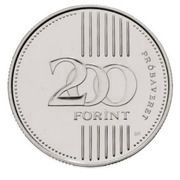 200 Forint Trial Strike, Hungary, 2009 reverse image