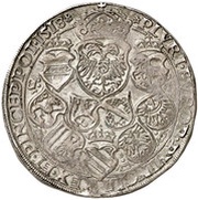 1 Guldiner - Maximilian I St Veit, Austria, 1518 reverse image