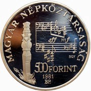 500 Forint Béla Bartók obverse image