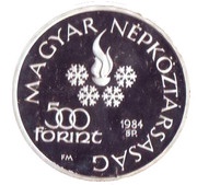 500 Forint Cross Country Skiers obverse image