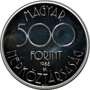 500 Forint World Football Championship obverse image