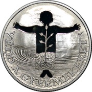 500 Forint - Save the Children Fund, Hungary, 1989 reverse image