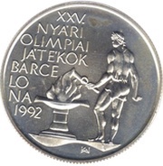 500 Forint XXV. Summer Olympic Games reverse image
