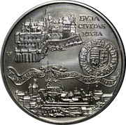 500 Forint King Matthias - Buda Civitas Regia, Hungary, 1990 reverse image