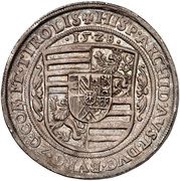 1 Thaler - Ferdinand I Hall, Austria, 1528 reverse image