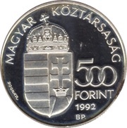 500 Forint Telstar 1 Satelite obverse image