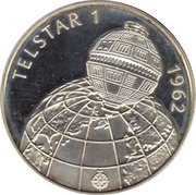 500 Forint Telstar 1 Satelite, Hungary, 1992 reverse image