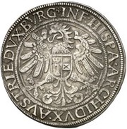 1 Thaler - Ferdinand I Hall, Austria, 1531-1547 reverse image