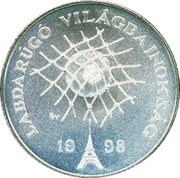 750 Forint Football World Championship 1998, Hungary, 1988-1997 reverse image
