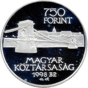 750 Forint Unification of Buda and Pest obverse image