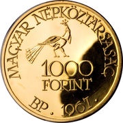 1000 Forint Zoltán Kodály obverse image