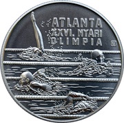 1000 Forint Atlanta Olympics - Swimmers, Hungary, 1994 reverse image